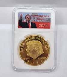 President Trump Encased Collectible Coin