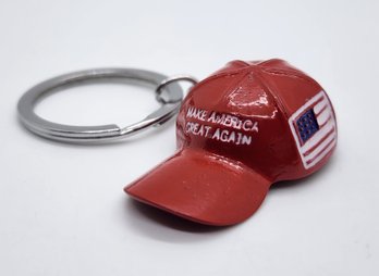 President Trump Hat Keychain