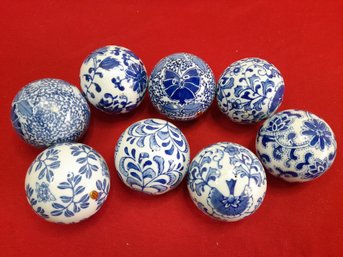 Blue And White Decorative Balls #20