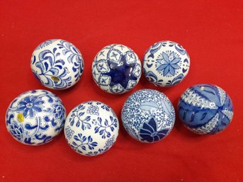 Blue And White Decorative Balls #19