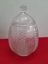 Cut Glass Jar