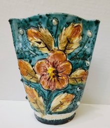 Beautiful Hand Painted Vase From Italy