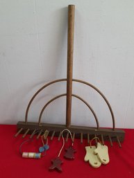 Decorative Wooden Rake