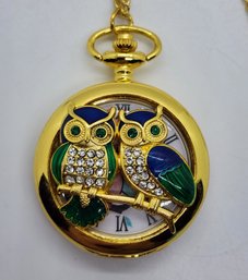 Beautiful Owl Pocket Watch