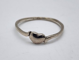 Vintage Sterling Silver Heart Ring