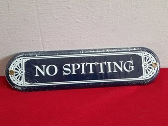 No Spitting Sign