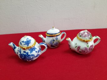 Miniature Tea Pot Trinket Boxes