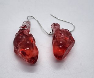 Novelty Anatomical Heart Earrings