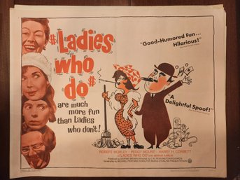 Ladies Who Do Half Sheet Movie Poster 1963