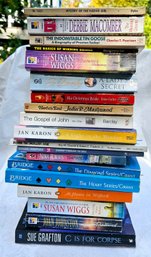 Assortment Of Paperback Books - Sue Grafton, Nora Robert's, Sue Wings And More