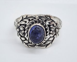 Bali, Tanzanite Ring In Sterling Silver