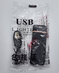 Black Rechargeable Windproof Lighter