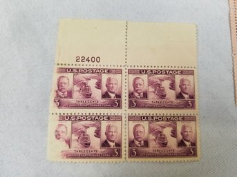 Panama Canal Anniversary Roosevelt US Postage Stamps Mint Never Hinged 1939