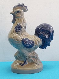 Blue Glazed Pottery Rooster #31