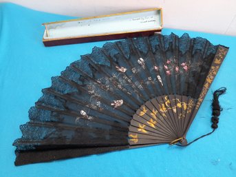 Folding Fan Bought In Paris France 1872