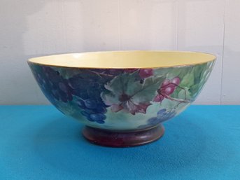 Grape Vine Painted Bowl