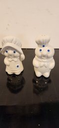 Vintage 1980s Pillsbury Doughboy Salt And Pepper Shakers