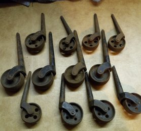 3 Sets Of Steel Wheel Casters