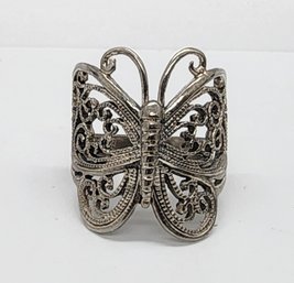 Beautiful Sterling Silver Butterfly Ring