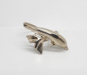 Vintage Sterling Silver Dolphin Ring