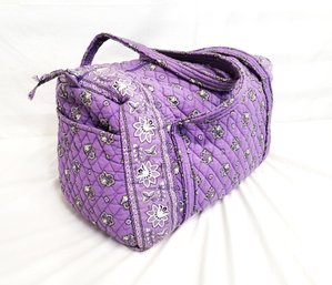 Retired Vera Bradley  Large Simply Violet Medium  Duffle Bag