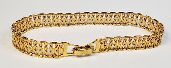 Napier' Brand Gold Tone Pretty Flat Band Bracelet