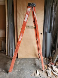 Werner 6 Foot Orange Fiberglass Step Ladder (Lot 1)