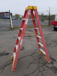 Werner 6 Foot Orange Fiberglass Step Ladder (Lot 6)