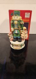 Vintage Musical Porcelain Nutcracker