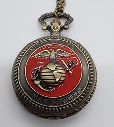 Brand New US Marine Corps Pocket Watch