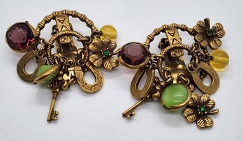 Really Cool Pair Of Vintage Costume Earrings