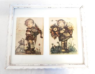 Pair Of Adorable Hummel Framed Prints