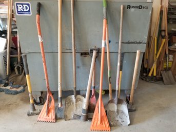 Tool Assortment - Roof Shingle Removers, Sledge Hammers, Shovels And More #2