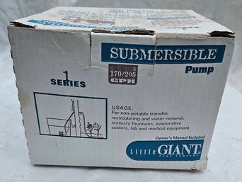 Little Giant Submersible Pump - Not Tested