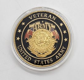 Veterans Collectible Coin In Case