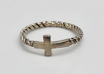 Sterling Silver Cross Ring