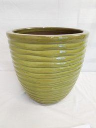 Large 13' Ribbed Ceramic Outdoor/indoor Planter