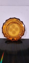 Vintage Amber Glass Bicentennial Ashtray