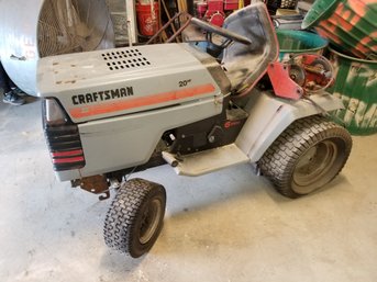 Craftsman 6 Speed Riding Lawn Mower Body And Frame No Motor!! For Repair Or Parts