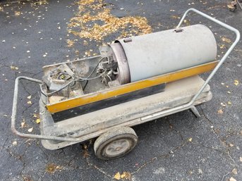 Large Kerosene Torpedo Heater For Parts Or Repair - No Cover