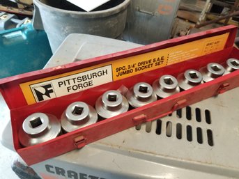 Pittsburgh Forge 9pc. 3/4' Drive S.a.e. Jumbo Socket Set