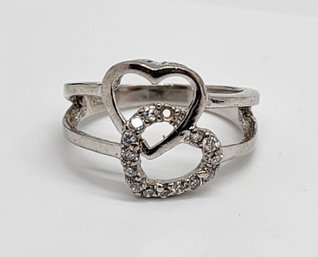 Vintage Sterling Silver Heart Ring