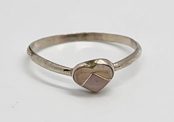 Vintage Sterling Silver Heart Ring