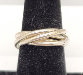 Vintage Multi-layered Stacking Sterling Silver Ring