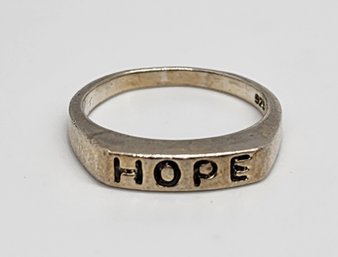 Vintage Sterling Silver Hope Ring