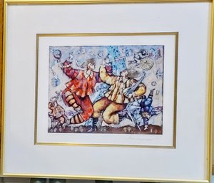 Seriolithograph In Color On Paper By Michael Kachan Nicely Framed!