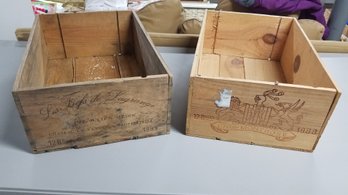 2 Wood Wine Crates - 13'x19'