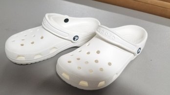 White Crocks, Men Size 7, Woman's 9