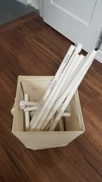 Lot Of PVC Pipes, Various Lengths, Elbows, 1'