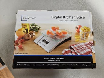 Digital Kitchen Scale, Mainsharp, New In Box